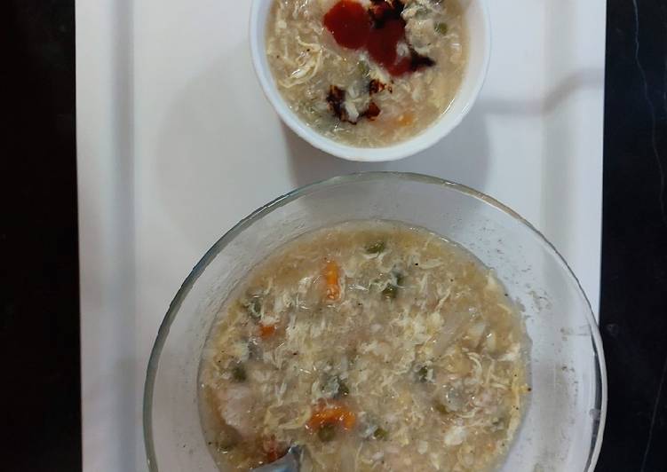 Simple Way to Prepare Ultimate Oats chicken and veg soup/ healthy and delicious creamy soup