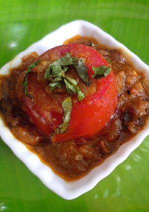 भरवा टमाटर (bharwa tamatar recipe in Hindi) रेसिपी मुख्य फोटो