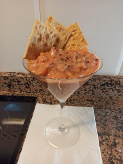 Una foto de Coctel de camarones (gambas aquí en España)