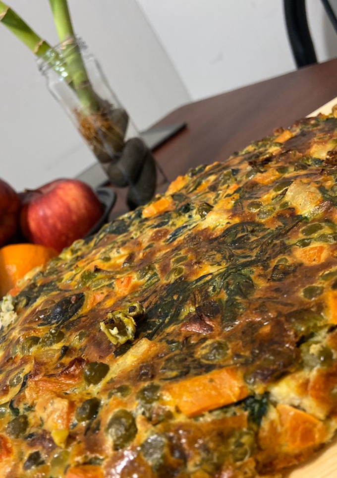 Una foto de Tortilla de verduras saludable❤️