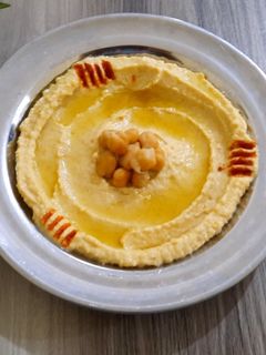 صورة لوصفة حمص بالطحينة