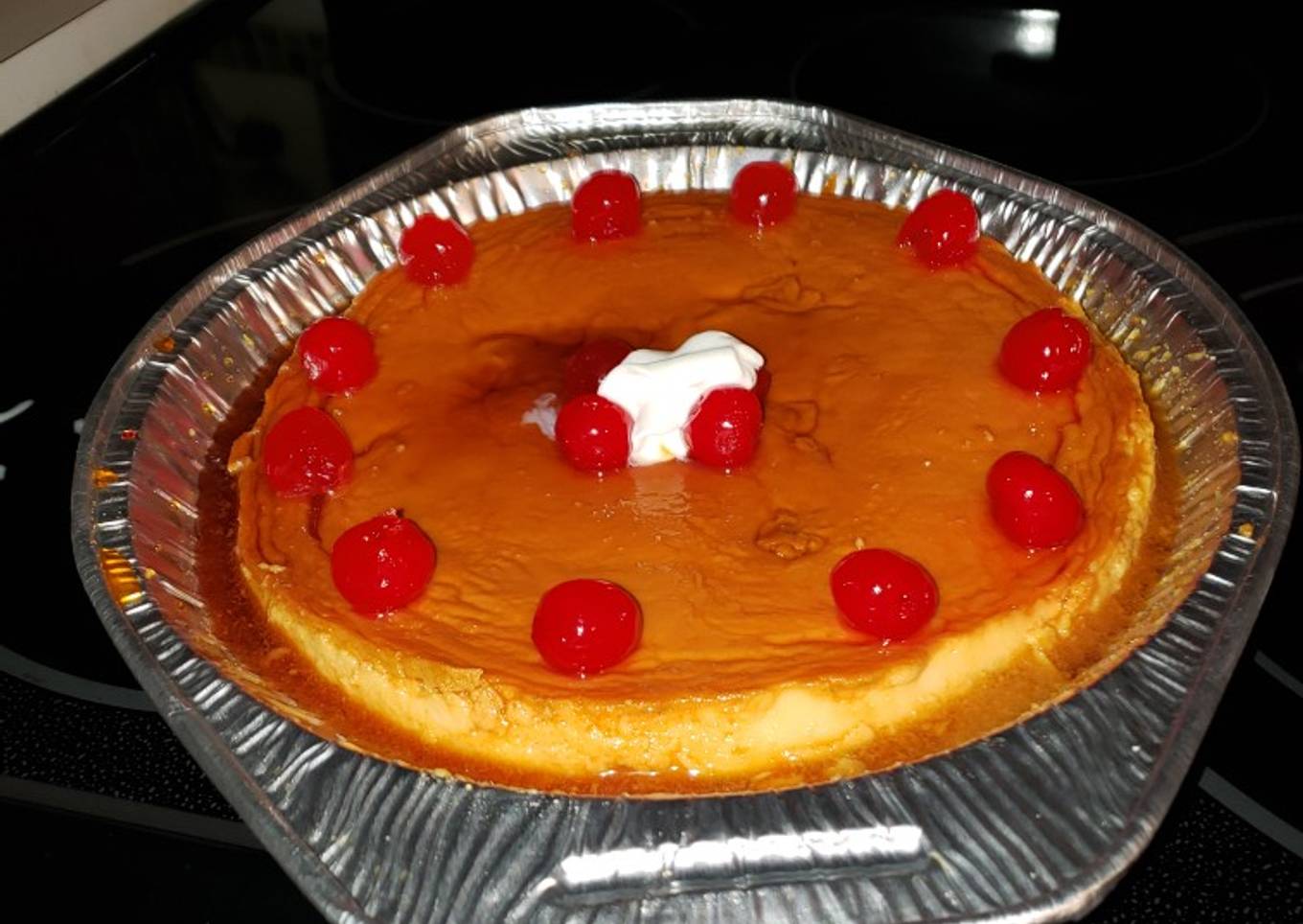 Flan de queso (cheese custard)