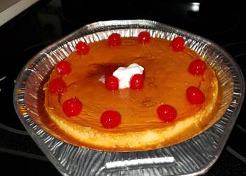 Easy Recipe Flan de queso cheese custard Delicious and Healthy