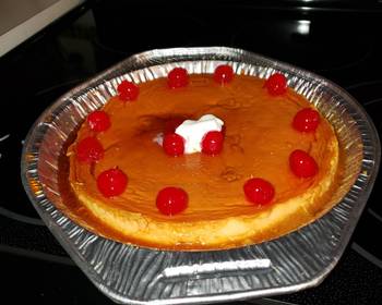 Easy Recipe Flan de queso cheese custard Delicious Nutritious