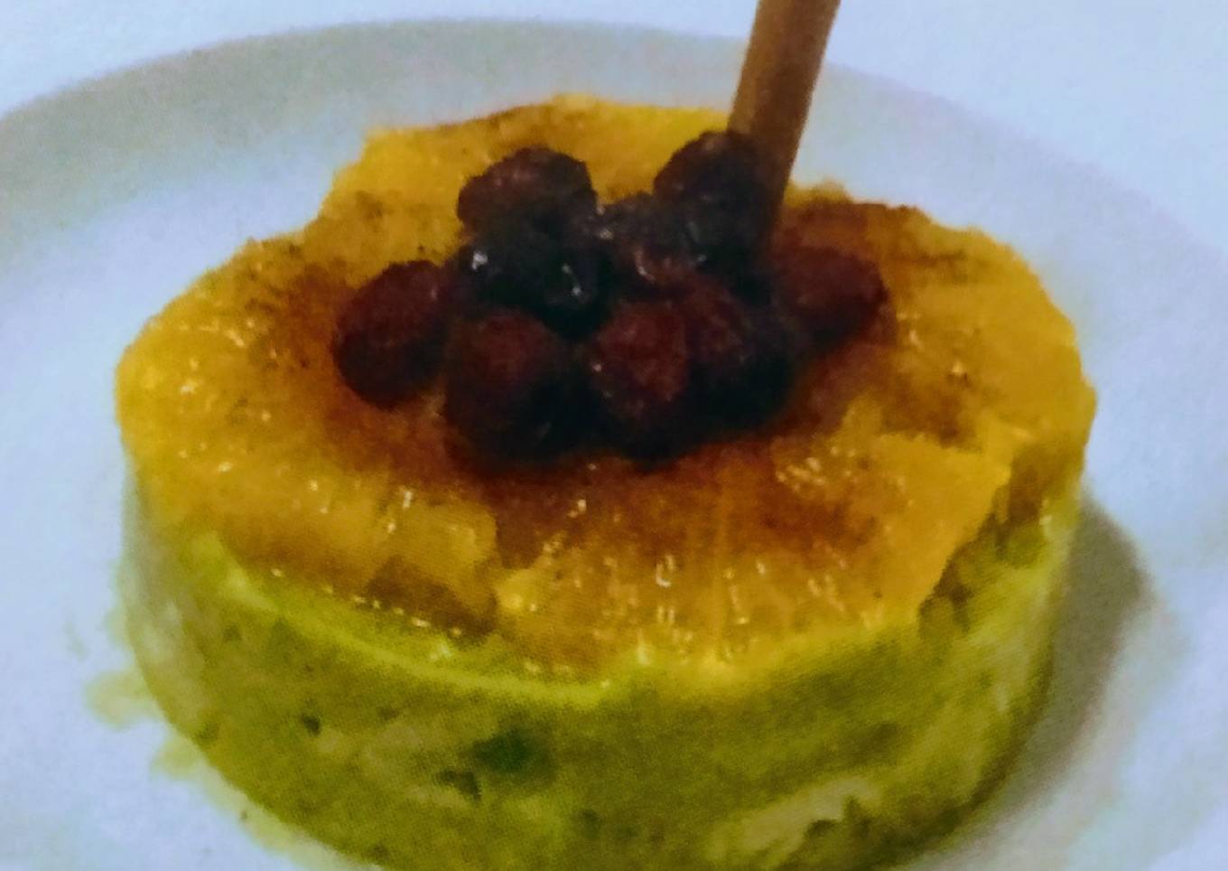 Crema de aguacate con naranja