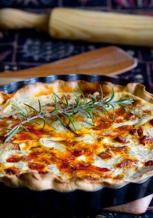 Foto principal de Quiche de chorizo, cebolla y romero