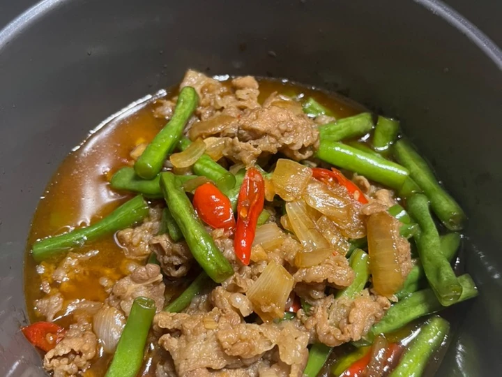 Langkah Gampang Menyiapkan Resep Tumis buncis, us beef slice yang Uenak Anti Ribet, Lezat Sekali