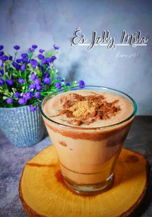 Foto resep Es Jelly Milo