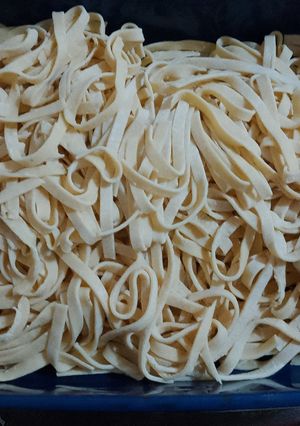 Una foto de Fideos caseros
