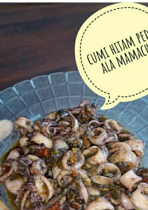 Foto resep Cumi bumbu hitam pedas