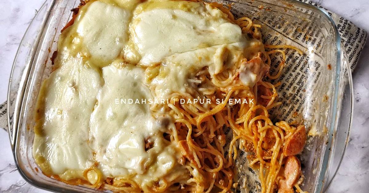 Resep Simple Baked Spaghetti / Spaghetti Brulee oleh Endah Sari Dapur