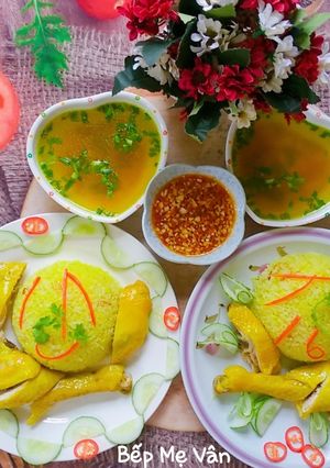 Hình của món Cơm gà Hải Nam.