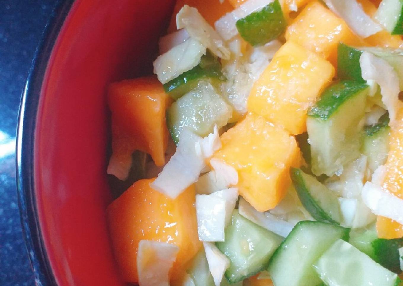 Three coloured Mango Salsa