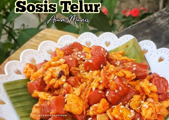 Resep Sosis Telur Asam Manis 예르다 Oleh Yerda Fahrana 예르다 파흐라나 Cookpad