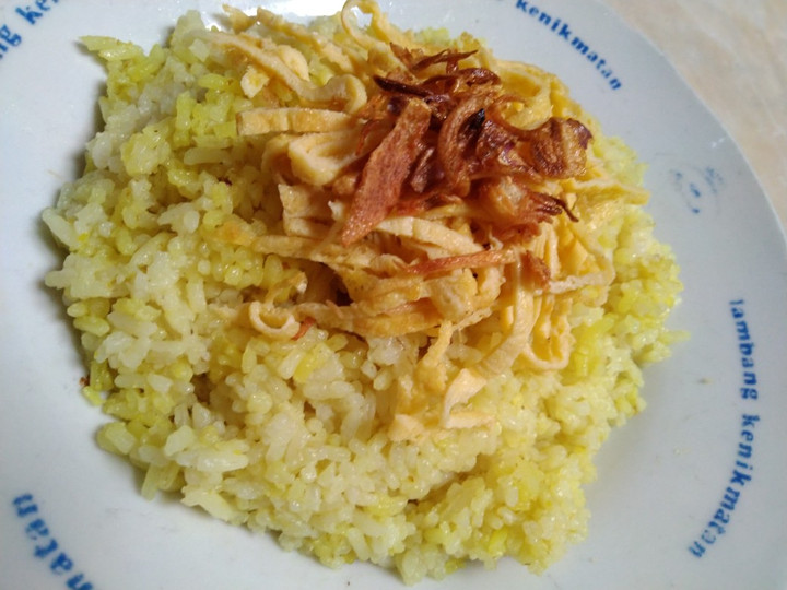 Ini dia! Cara  memasak Nasi uduk (kuning) ricecooker adesvi yang istimewa