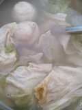 Sayur Sawi Kembang Tahu toping Baso Ikan
