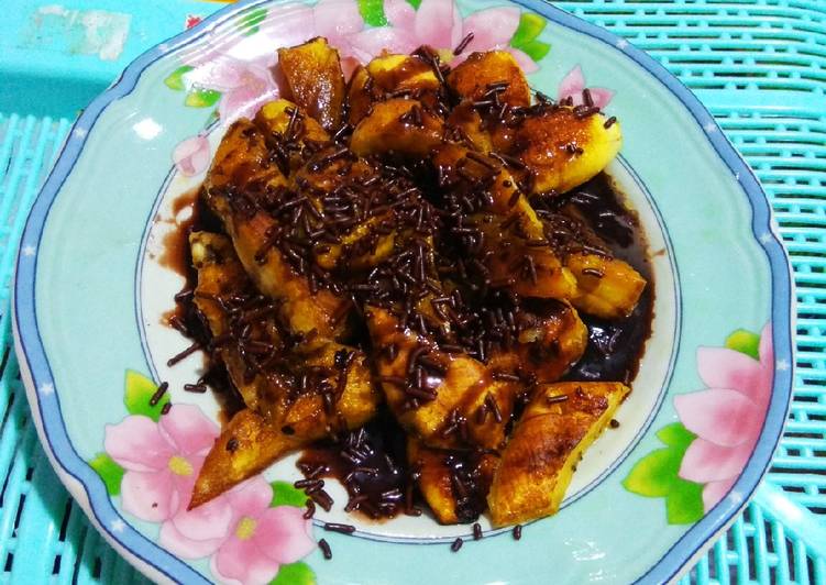 Pisang Bakar Cokelat