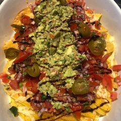 Spicy veggie nachos A picture of Spicy veggie nachos.