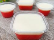 Gambar fla pudding dari susu