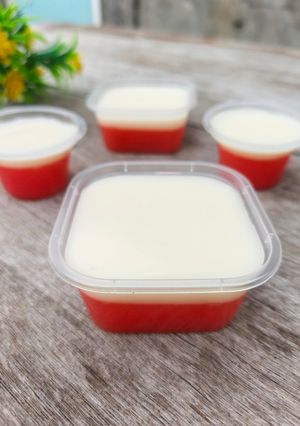 Foto resep Puding Cocopandan Vla Susu