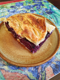 Una foto de Pastel de moras