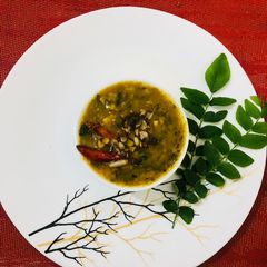 A picture of Taro (Arabi leaves sour and sweet sabji).