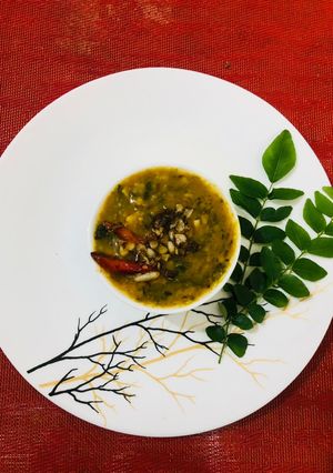 A picture of Taro (Arabi leaves sour and sweet sabji).