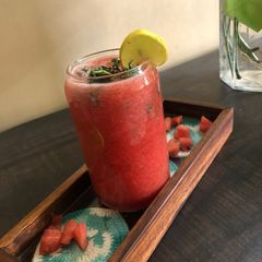 A picture of Water melon shots.