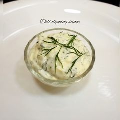A picture of Dill dipping Sauce.