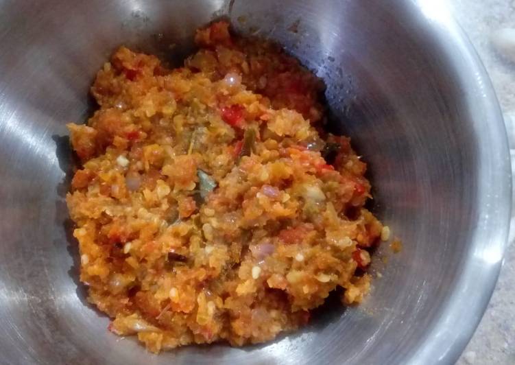 Resep Sambal Tomat Daun Jeruk Anti Gagal