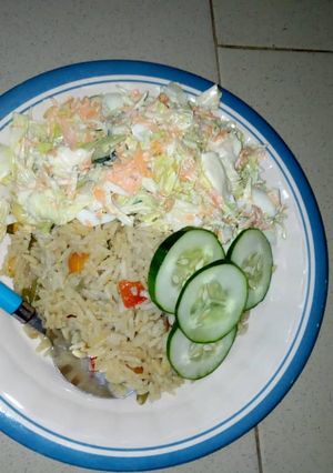 A picture of Jollof rice.