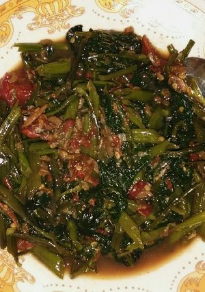 Foto resep Cah Kangkung Ebi Bumbu Belacan, Pedas Lezat Menggugah Selera!