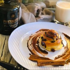 Whosayna’s Danish Cinnabon Rolls topped with Coffee Creame A picture of Whosayna’s Danish Cinnabon Rolls topped with Coffee Creame.