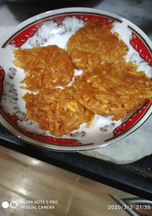 A picture of Hash brown potatoes.