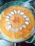 Mango jello custard