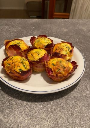 Foto di Cestini di pancetta e frittata