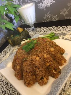 صورة لوصفة برغل بالبندورة عالطريقة التركية