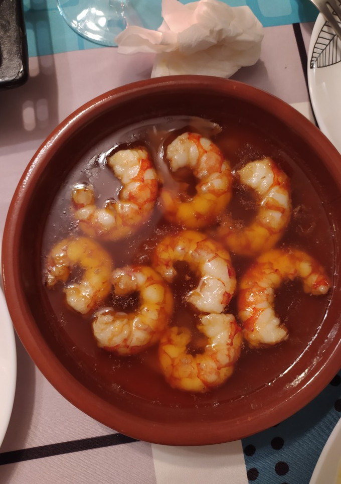Una foto de Gambas al ajillo