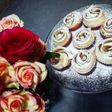 Roselline di sfoglia e mele per un fiore di mamma!