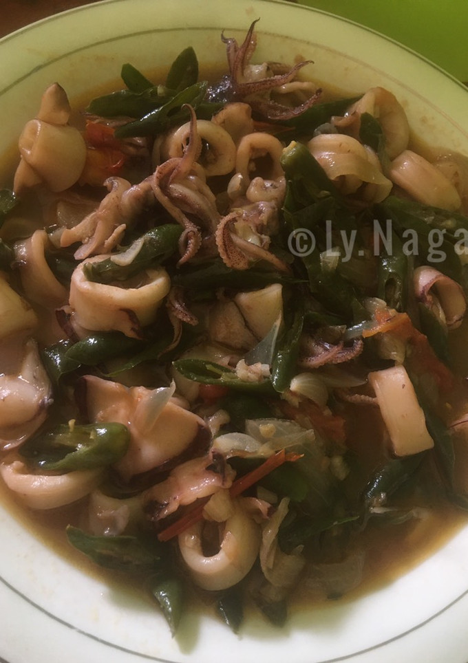 Foto resep Tumis cumi pedas