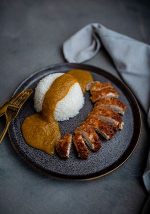 A picture of Delicious Chicken Katsu Curry 🇯🇵.