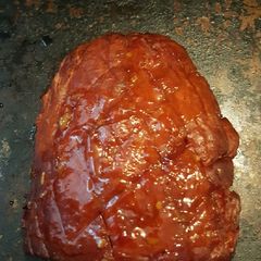 Smoked ham with a sweet chili glaze A picture of Smoked ham with a sweet chili glaze.