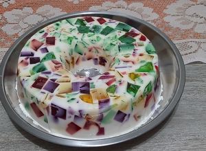 Foto de Mosaico de gelatina diet e zero lactose