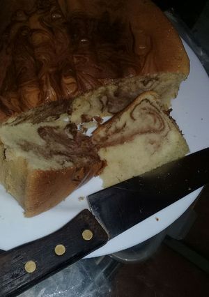 Foto resep Marmer cake (bolu pak sahak) all in