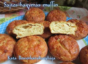Sajtos-hagymás muffin (Gluténmentesen is) recept fotója