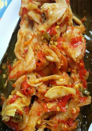 Foto resep Pepes Jamur Tiram Pedas (NO MSG)
