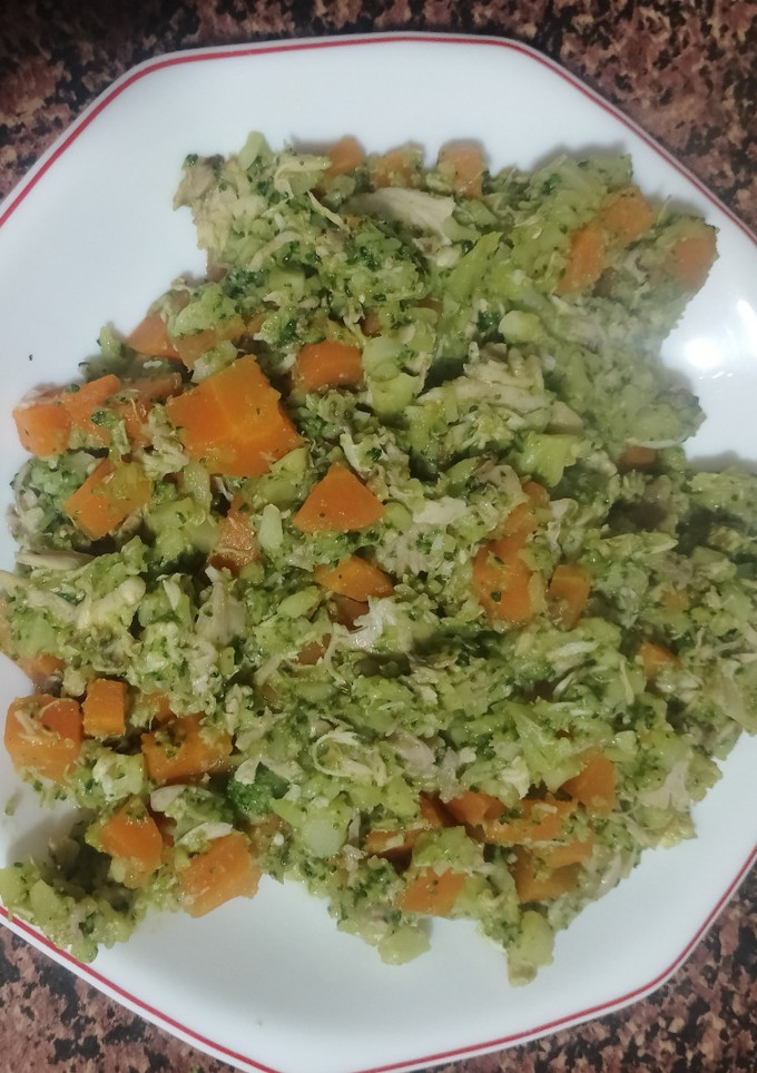 Una foto de Cuscús de Brócoli con Pollo cocido y curry