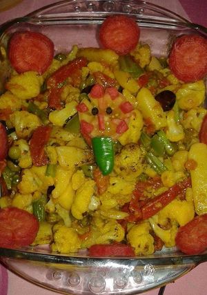 A picture of Chinese mix vegetable.