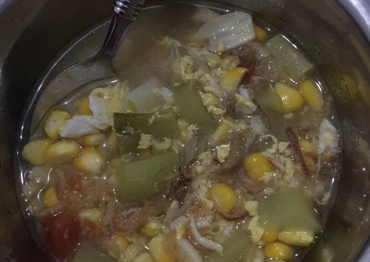 Sup jagung labu ayam suir