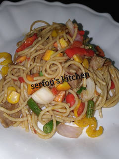 A picture of Sertou's spaghetti.